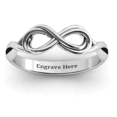 Wired for Love Infinity Personalised Ring - AMAZINGNECKLACE.COM