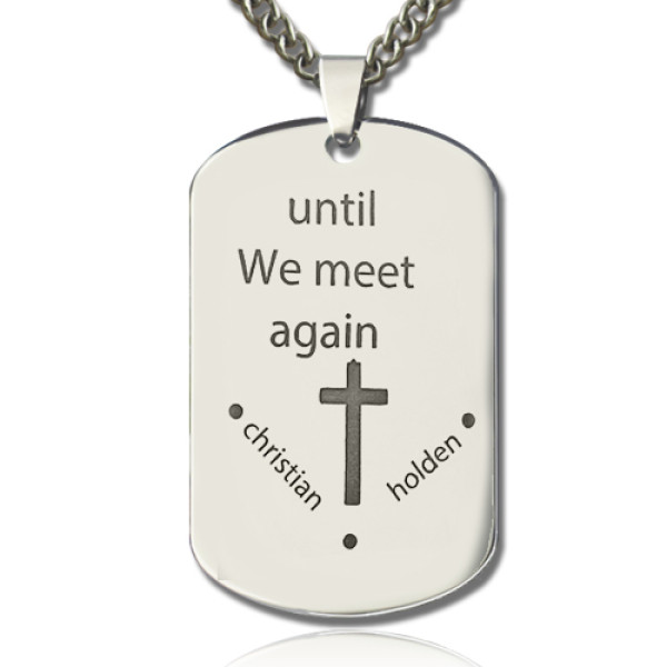 Remembrance Dog Tag Name Personalised Necklace - AMAZINGNECKLACE.COM
