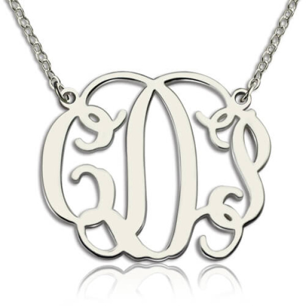 Personalised Taylor Swift Monogram Necklace Sterling Silver - AMAZINGNECKLACE.COM