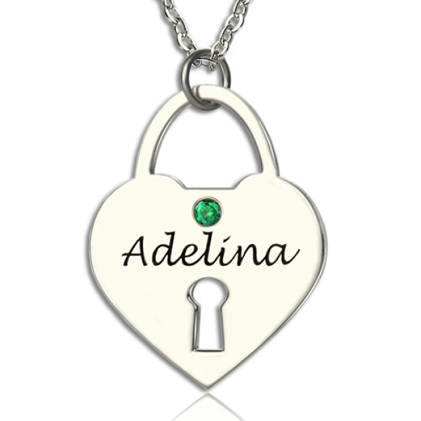 Personalised Heart Keepsake Pendant with Name Sterling Silver - AMAZINGNECKLACE.COM
