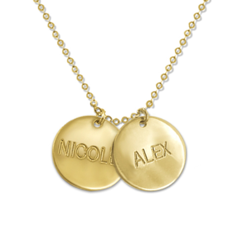 Multi Disc Gold Necklace– Island Charms AMI
