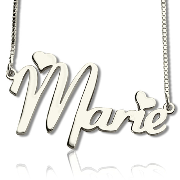 Personalised Cute Name Necklace Sterling Silver - AMAZINGNECKLACE.COM