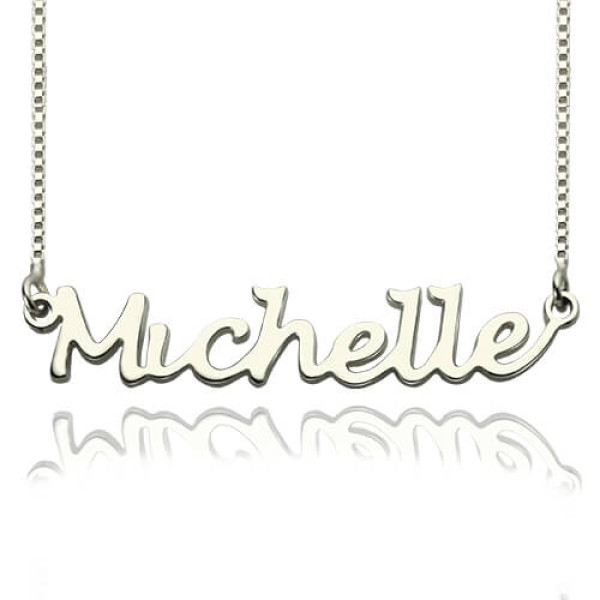 Handwriting Name Personalised Necklace Sterling Silver - AMAZINGNECKLACE.COM