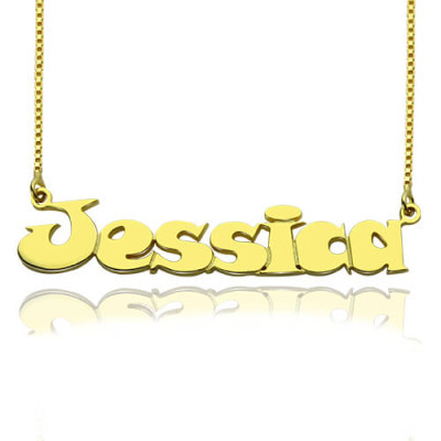 Gold Over Children's Name Personalised Necklace - AMAZINGNECKLACE.COM
