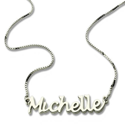 Handwriting Name Personalised Necklace Sterling Silver - AMAZINGNECKLACE.COM