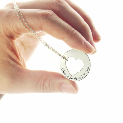 Personalised Promise Necklace For Her Sterling Silver - AMAZINGNECKLACE.COM