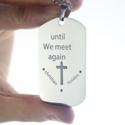 Remembrance Dog Tag Name Personalised Necklace - AMAZINGNECKLACE.COM