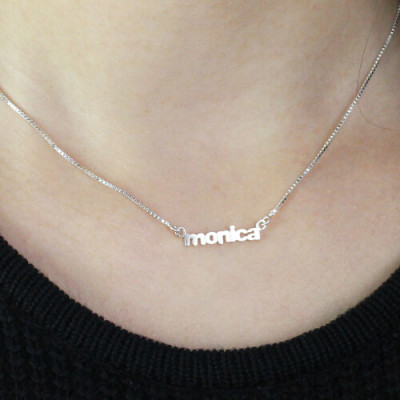 My Tiny Name Personalised Necklace Custom Sterling Silver - AMAZINGNECKLACE.COM