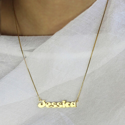 Gold Over Children's Name Personalised Necklace - AMAZINGNECKLACE.COM