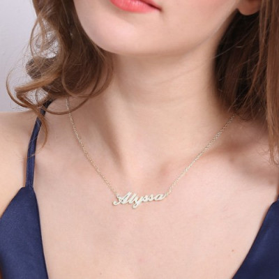 Personalised Carrie Name Necklace Sterling Silver - AMAZINGNECKLACE.COM