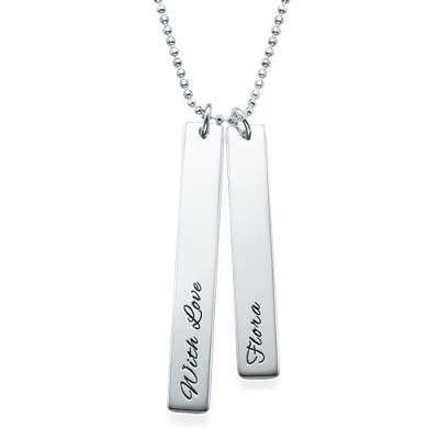 Bar Personalised Necklace Set for Mums and Daughters - AMAZINGNECKLACE.COM