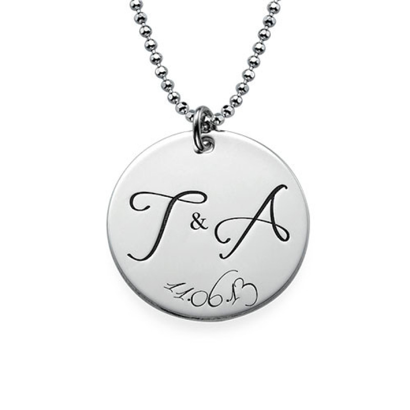 Medallion Initial Necklace | accentuality-jewelry