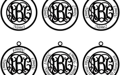 Your Family's Heartbeat: Sterling Silver Monogram Necklaces by Amazing Necklace