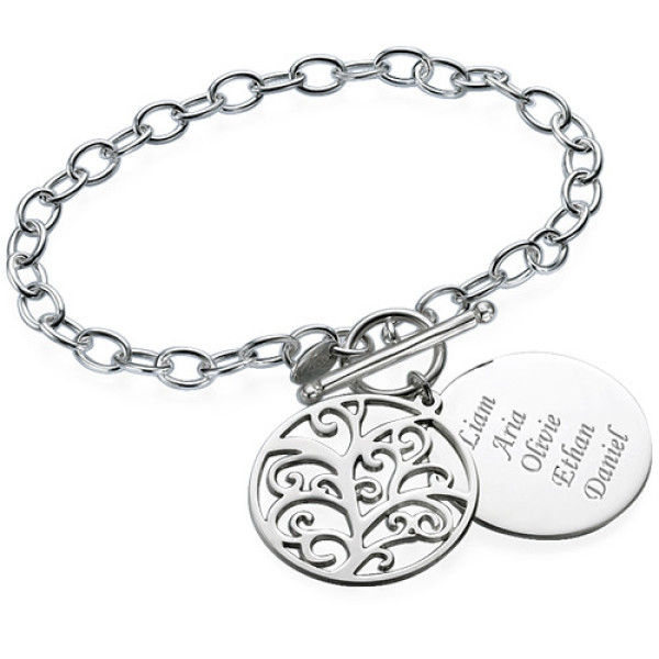 Filigree Tree of Life Personalised Bracelet/Anklet - AMAZINGNECKLACE.COM