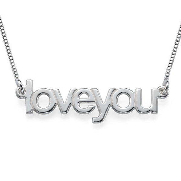 I Love You Personalised Necklace - AMAZINGNECKLACE.COM