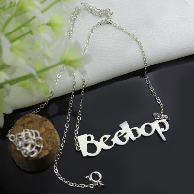 Personalised Letter Name Necklace Sterling Silver - AMAZINGNECKLACE.COM