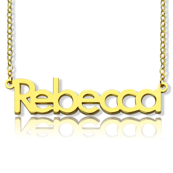 Pebble Solid Recycled Gold Personalised Necklace - Scarlett Jewellery