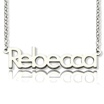 Make Your Own Name Personalised Necklace Sterling Silver - AMAZINGNECKLACE.COM