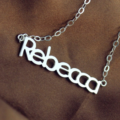 Make Your Own Name Personalised Necklace Sterling Silver - AMAZINGNECKLACE.COM