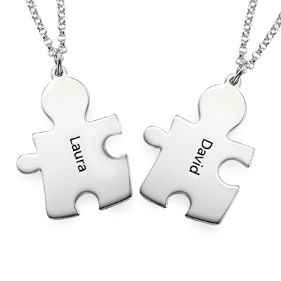 Personalised Silver Puzzle Necklace - AMAZINGNECKLACE.COM