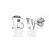 Print Initial Stud Personalised Earrings | Sterling Silver & Handcrafted