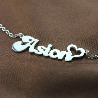 My Name Personalised Necklace Persnalized in Silver - AMAZINGNECKLACE.COM