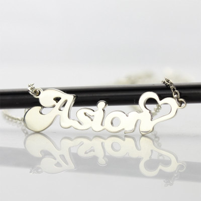 My Name Personalised Necklace Persnalized in Silver - AMAZINGNECKLACE.COM