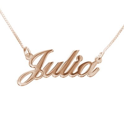 Small Personalised Classic Name Necklace In Silver/Gold/Rose Gold - AMAZINGNECKLACE.COM