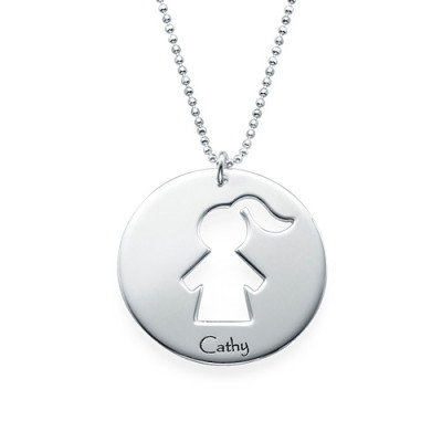 Unique Gift for Mum - Mother Daughter Personalised Necklace Set - AMAZINGNECKLACE.COM