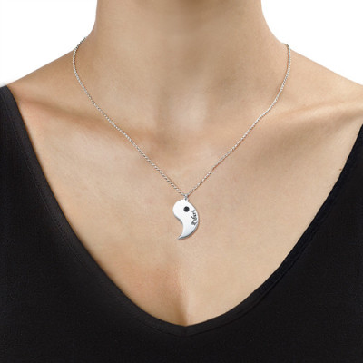 Yin Yang Personalised Necklace for Couples with Engraving - AMAZINGNECKLACE.COM