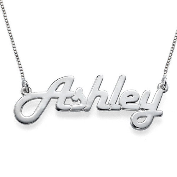 Stylish Silver Name Personalised Necklace - AMAZINGNECKLACE.COM