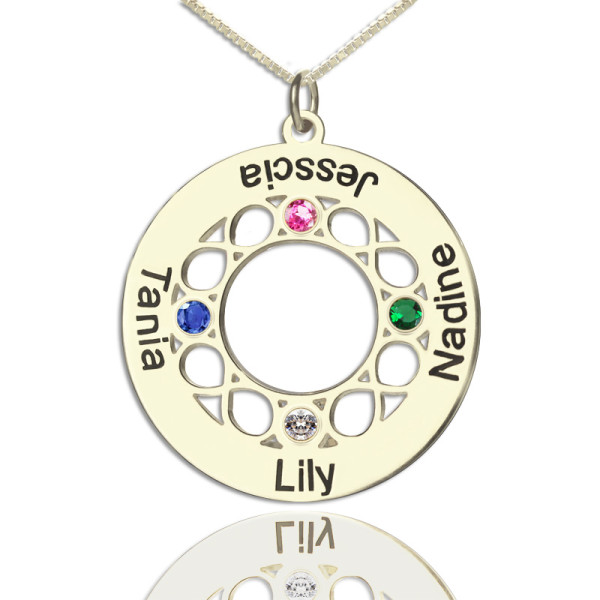Infinity Family Names Personalised Necklace For Mom - AMAZINGNECKLACE.COM