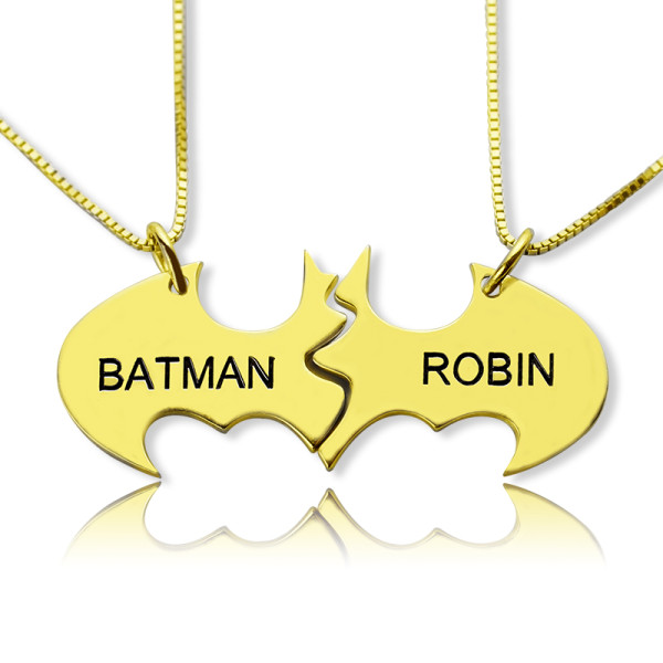 Personalised Puzzle Friend Name Necklace 18ct Gold Plated - AMAZINGNECKLACE.COM