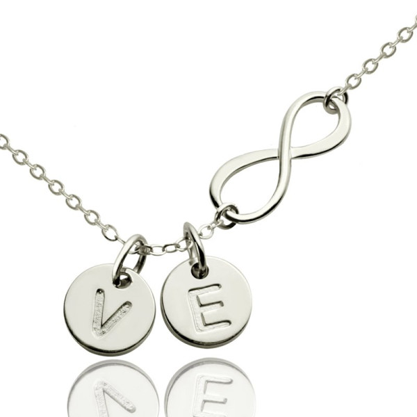 Custom Infinity Initial Personalised Necklace,Sister Personalised Necklace,Friend Personalised Necklace - AMAZINGNECKLACE.COM