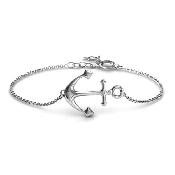 Personalised Anchor Bracelet - AMAZINGNECKLACE.COM