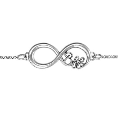 Personalised BFF Friendship Infinity Bracelet - AMAZINGNECKLACE.COM
