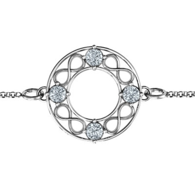 Personalised Circular Infinity Bracelet - AMAZINGNECKLACE.COM