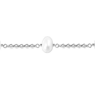 Personalised Linked Freshwater Pearl Bracelet - AMAZINGNECKLACE.COM