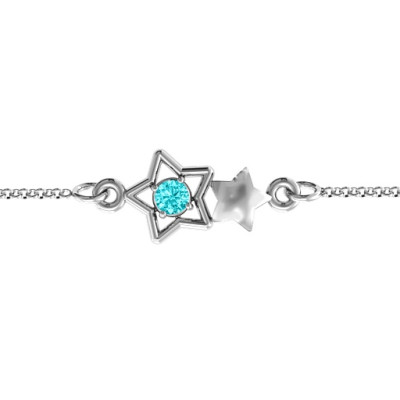 Personalised Me and My Shadow Star Bracelet - AMAZINGNECKLACE.COM
