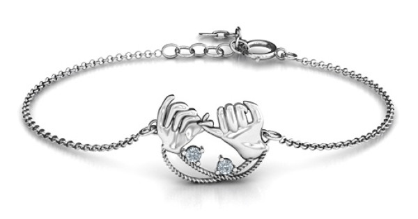 Personalised Pinky Swear Promise Bracelet Amazingnecklace Com