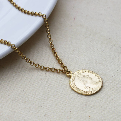 Coin Personalised Necklace - AMAZINGNECKLACE.COM