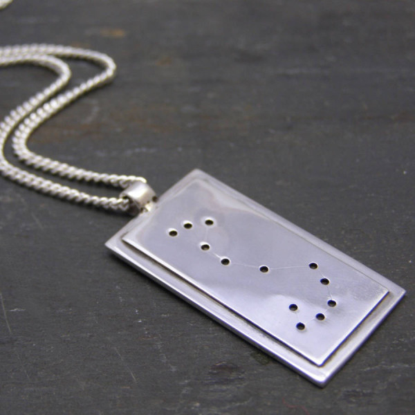 Sterling Silver Constellation Personalised Necklace - AMAZINGNECKLACE.COM
