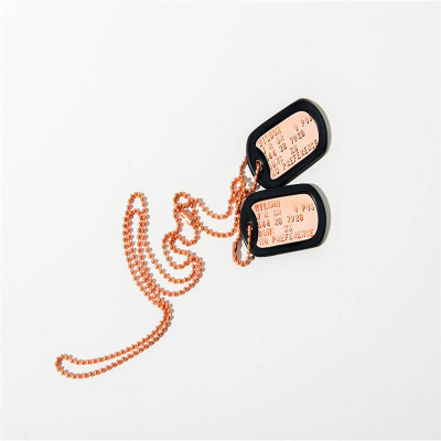 Personalised Copper Dog Tag Necklace - AMAZINGNECKLACE.COM