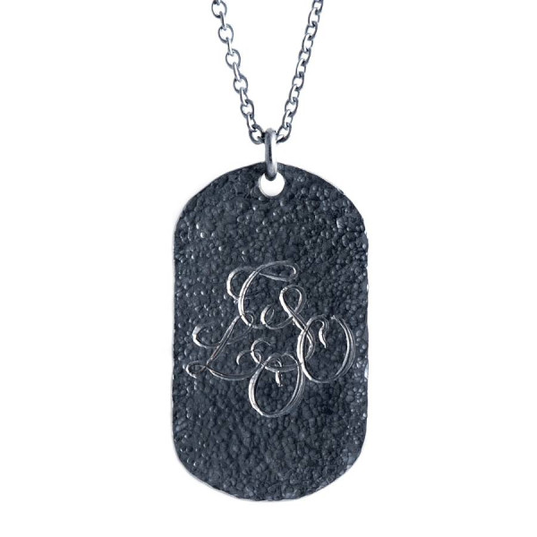 Personalised Oxydised Military Tag Necklace - AMAZINGNECKLACE.COM