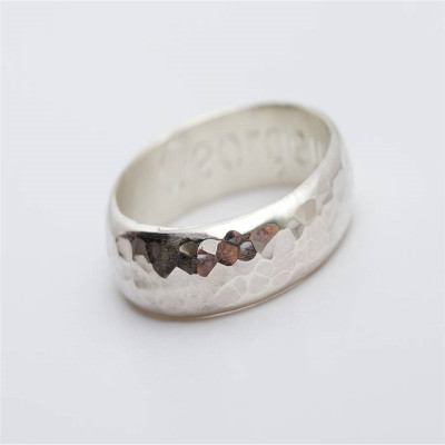 Mens Personalised Gunwalloe Ring - AMAZINGNECKLACE.COM