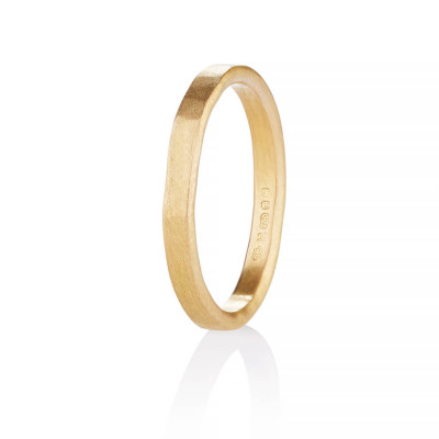 Arturo Hammered Wedding Personalised Ring For Men In Fairtrade Gold - AMAZINGNECKLACE.COM