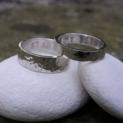 Personalised His And Hers Rings - AMAZINGNECKLACE.COM