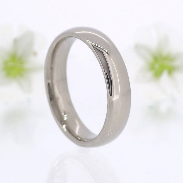 Mens Comfort Fit 18ct Gold Wedding Personalised Ring - AMAZINGNECKLACE.COM