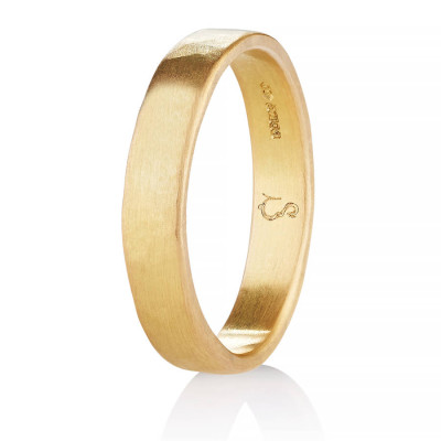 Loki Mens Fairtrade 18ct Gold Wedding Personalised Ring - AMAZINGNECKLACE.COM