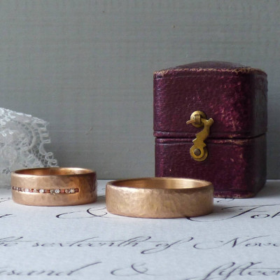 Mars Mens Fairtrade 18ct Rose Gold Wedding Personalised Ring - AMAZINGNECKLACE.COM